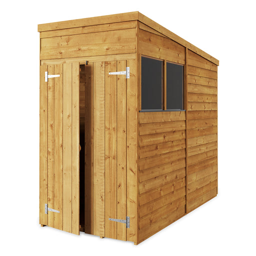 Store More Overlap Pent Shed - 4x8 Windowed